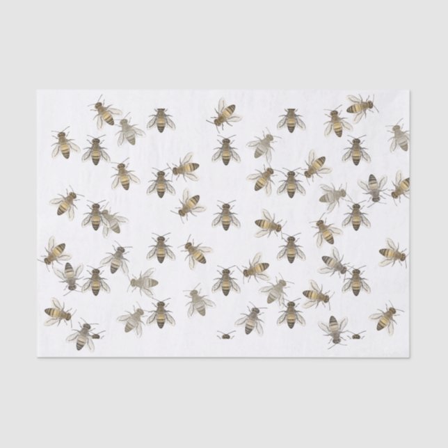 Honeybee Tissue Ivory Seidenpapier (Vorderseite)