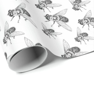 Honeybee Wrapping Paper Honeybee Wrapping Paper Geschenkpapier