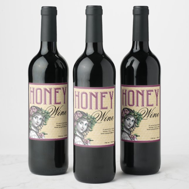 Honeychild Wine Mead Weinetikett (Flaschen)