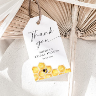 Honeycomb Bee Brautparty Vielen Dank Geschenkanhänger