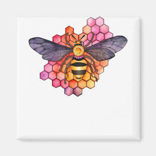 Honeycomb Bee Magnet