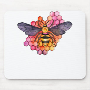 Honeycomb Bee Mousepad