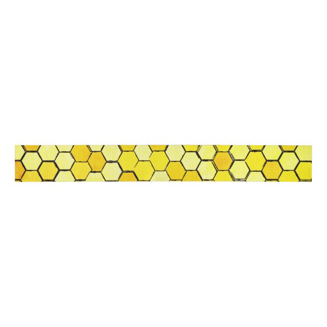 Honeycomb Bee Themed Ripsband (Vorderseite)