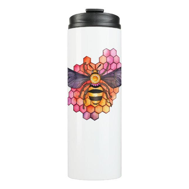 Honeycomb Bee Thermosbecher (Vorderseite)