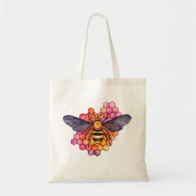 Honeycomb Bee Tragetasche (Vorne)