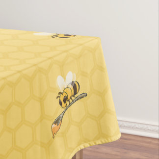 Honeycomb Bees Cooking Tableclout Tischdecke