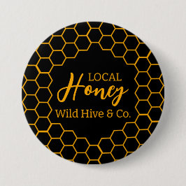 Honeycomb – Black or White Background Button