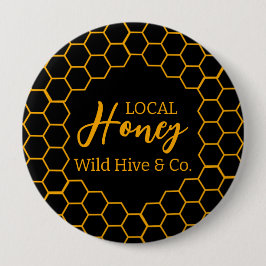 Honeycomb – Black or White Background Button