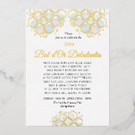 Honeycomb Corporate Elegance Gold Geometric  Folien Feiertagskarte