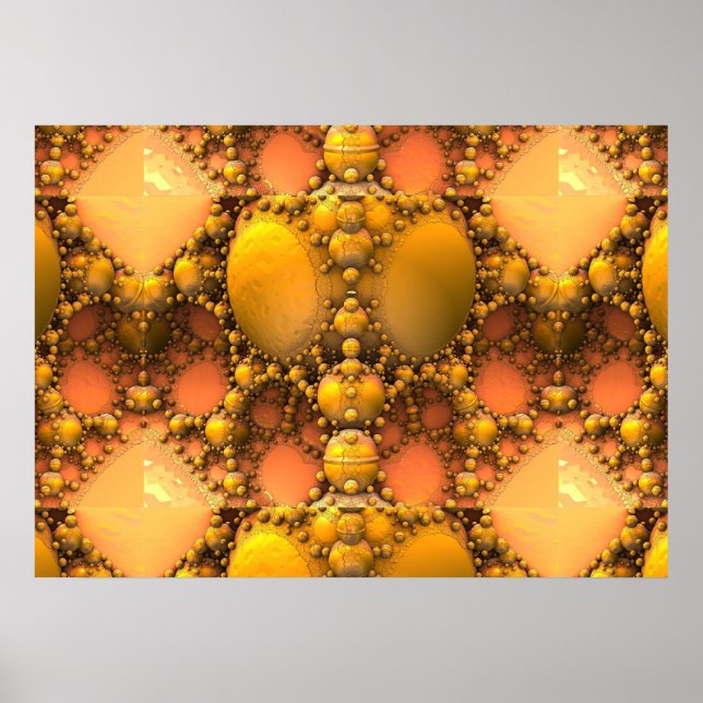 Honeycomb Fraktal Poster (Vorne)