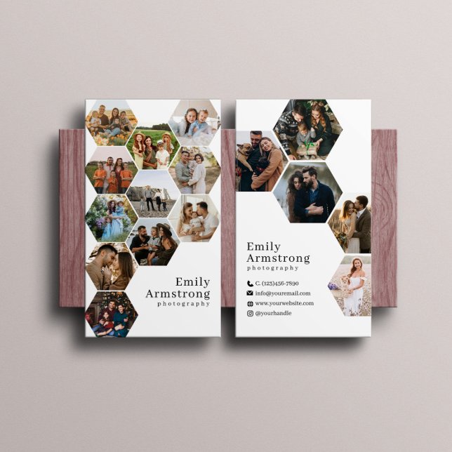 Honeycomb Geometric Hexagon 16 Fotos Fotograf Visitenkarte (Von Creator hochgeladen)