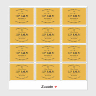 Honeycomb Lip BeesWachs Balm Labels