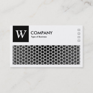 Honeycomb - Logo und Panel v2 - Schwarz Visitenkarte