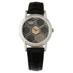 Honeycomb Pattern Armbanduhr