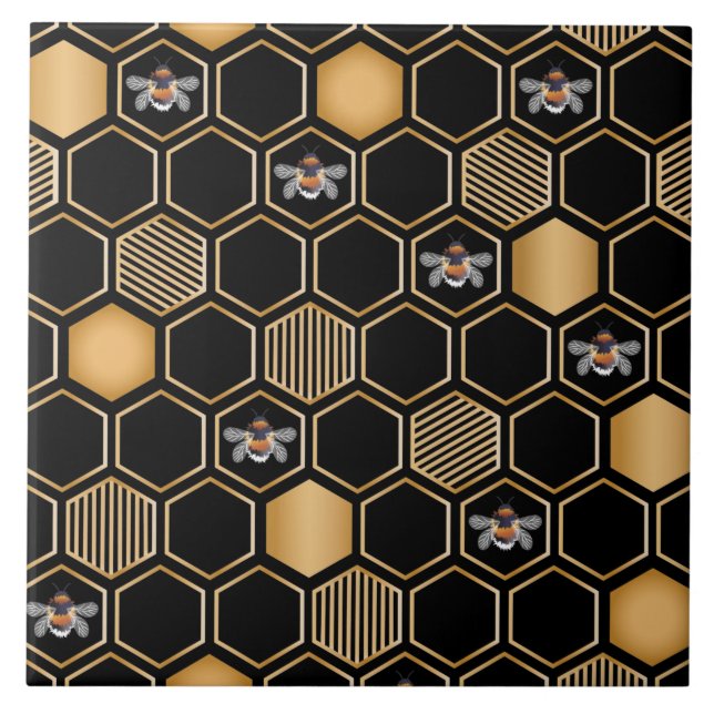 Honeycomb Pattern Fliese (Vorderseite)