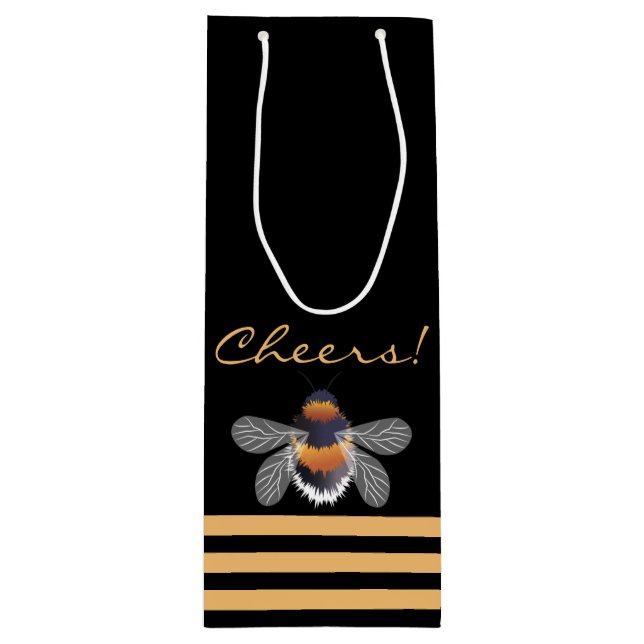 Honeycomb Pattern Geschenktüte Für Weinflaschen (Vorderseite)