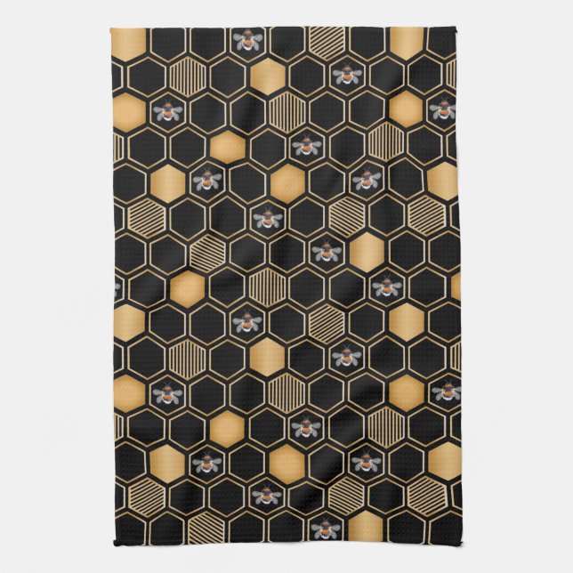 Honeycomb Pattern Geschirrtuch (Vertikal)