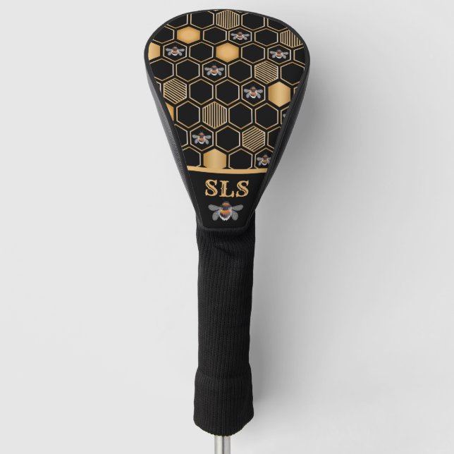 Honeycomb Pattern Golf Head Cover Headcover (Vorderseite)