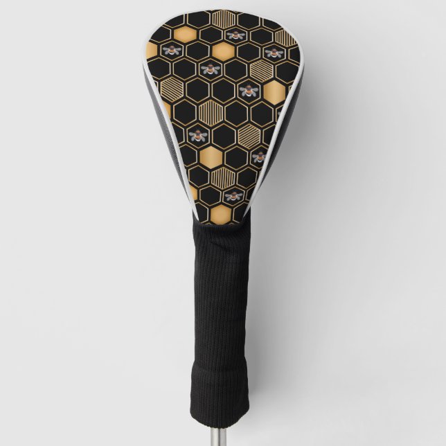 Honeycomb Pattern Golf Headcover (Vorderseite)