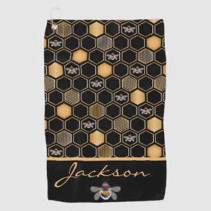 Honeycomb Pattern Golfhandtuch