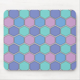 Honeycomb Pattern Pastelle Mousepad