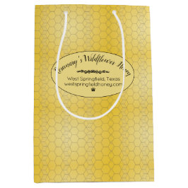 Honeycomb Pattern Script Mittlere Geschenktüte