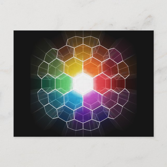 Honeycomb Spectrum Postkarte (Vorderseite)
