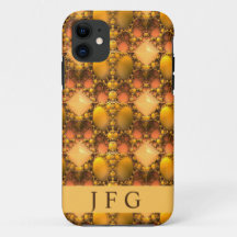 Honeycomb Yellow Fraktal Art Monogram