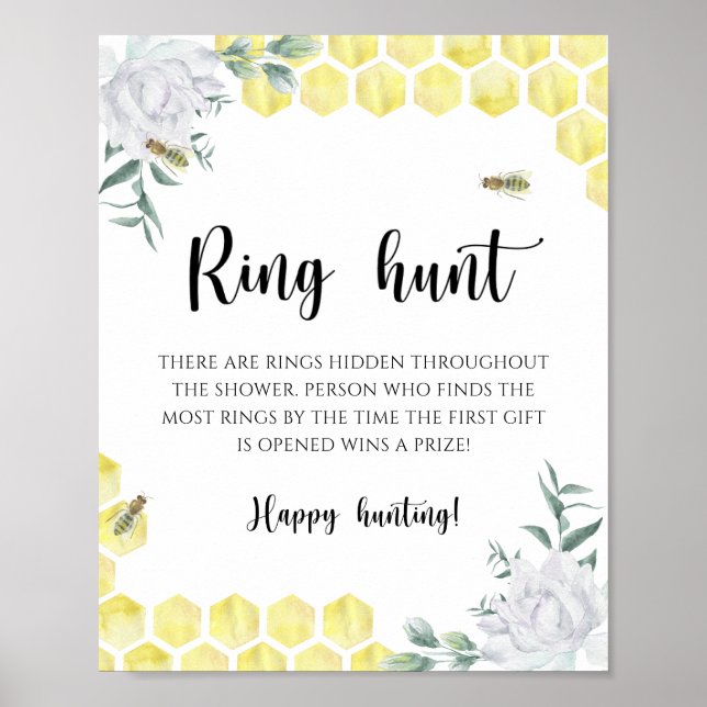 Honeycombbridal - Ringjagd Brautparty Poster (Vorne)