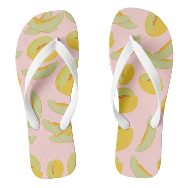 Honeydew Melons Fruchtmuster Flip Flops (Fußbett)