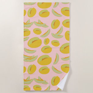 Honeydew Melons Fruchtmuster Strandtuch