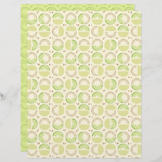 Honeydew Scrapbook Paper (Vorne/Hinten)