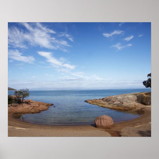 Honeymoon Bay, Coles Bay, Freycinet National Poster (Vorne)