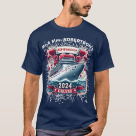 Honeymoon Cruise 2024, Just heiratet, Valentine Da T-Shirt