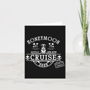 Honeymoon Cruise 2025 Bride and Groom Newlywed Cru Karte