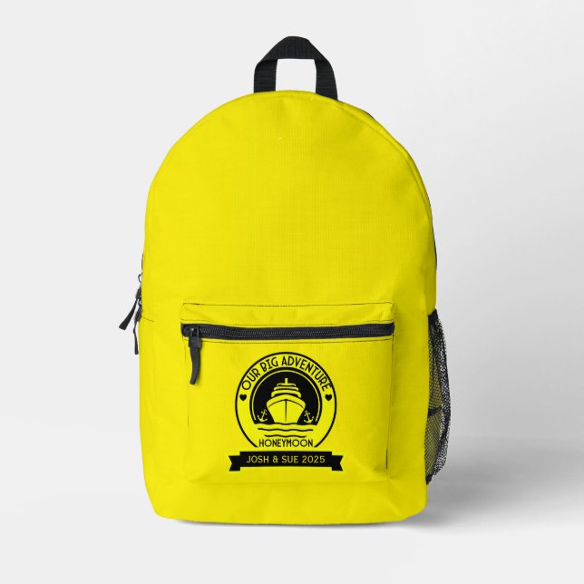 Honeymoon Cruise Bedruckter Rucksack (Vorderseite)