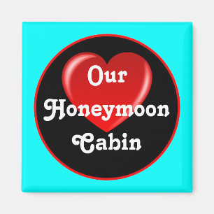 Honeymoon Cruise Cabin Door Marker sq Magnet