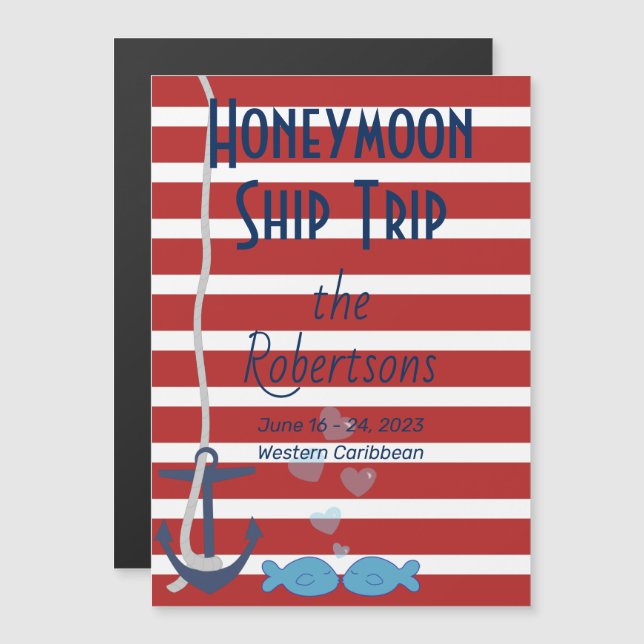 Honeymoon Cruise Door Magnet (Vorne/Hinten)