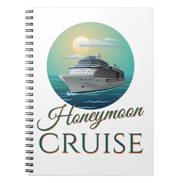 Honeymoon Cruise Neu verheiratete Paare Notizblock (Vorderseite)