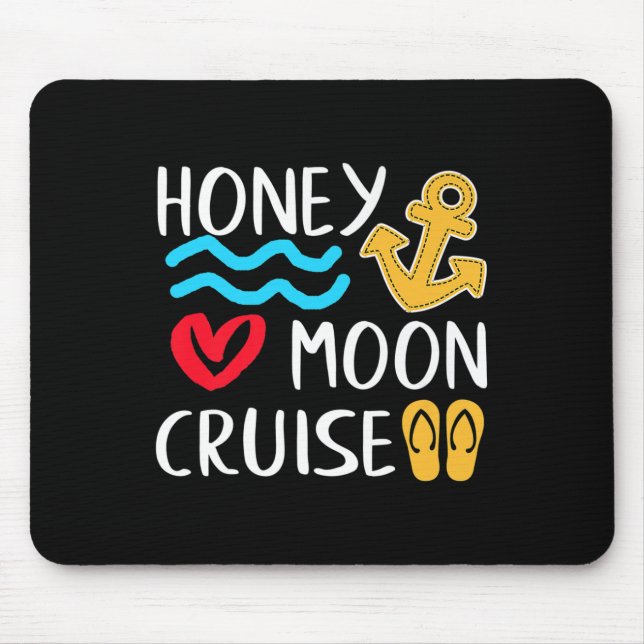 Honeymoon Cruise Ship Couples Great Gift Bride &am Mousepad (Vorne)