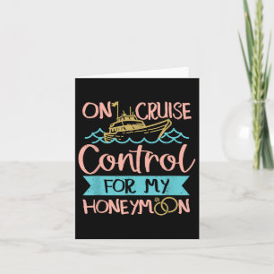 Honeymoon Cruise Vacation Bride Groom Karte