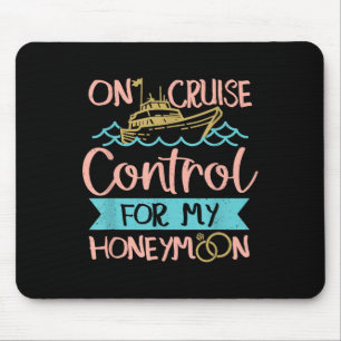 Honeymoon Cruise Vacation Bride Groom Mousepad