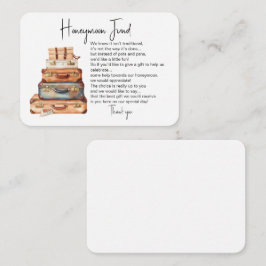 Honeymoon Fond Anfrage Hochzeitskarte Begleitkarte