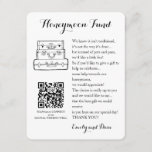 Honeymoon Fond Antrag Hochzeit QR CODE Begleitkarte<br><div class="desc">Flitterwochen Fond beantragen Hochzeitseinzugskarte. Kraftpapier für eine große rustikale Wirkung. Wählen Sie Whitepaper für elegante Effekte.</div>