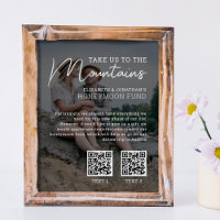 Honeymoon-Fonds Modernes Bargeld qr Foto