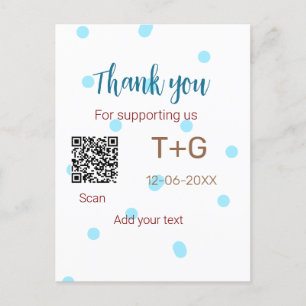Honeymoon Fund Add Q R Codelame Name Hochzeit Postkarte