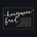 Honeymoon Fund Cash Wish, a note on gifts Begleitkarte<br><div class="desc">Celebrate the beginning of your journey together with our elegantly rustic modern black and white theme, crafted "Honeymoon Fund" wedding invitation enclosed card, wish, cash. Featuring a sophisticated blend of modern script and romantic allure, each card is meticulously designed to convey the essence of your special day. Perfectly suited for...</div>