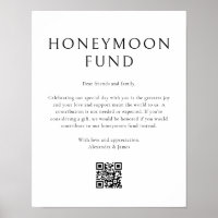 Honeymoon Fund Minimal Schwarz-weiße Wünsche Gut