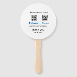 Honeymoon Fund PayPal Venmo QR Code Vielen Dank Fächer