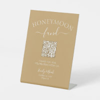 Honeymoon Fund QR Code Signing Minimalistische Hoc